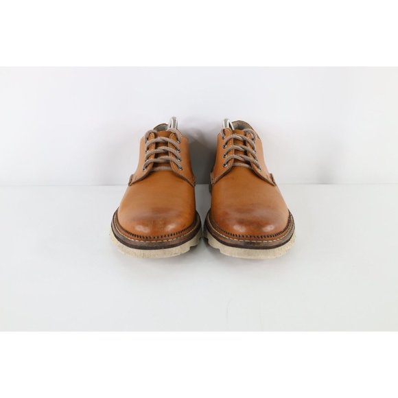 Clarks Mens 7.5 M Distressed Leather Chunky Leather Frelan Walk Oxford Shoes main image 7